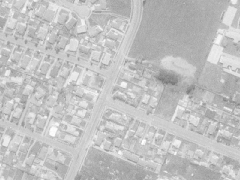 40 Nortons Road from the air, 1975-1979
