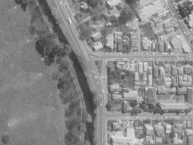 78A Park Terrace from the air, 1975-1979