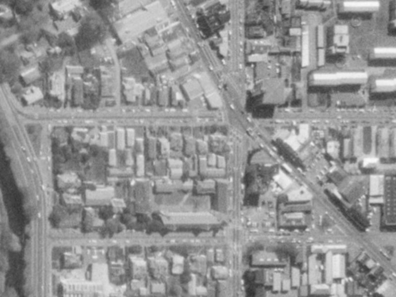 2/28 Salisbury Street from the air, 1975-1979