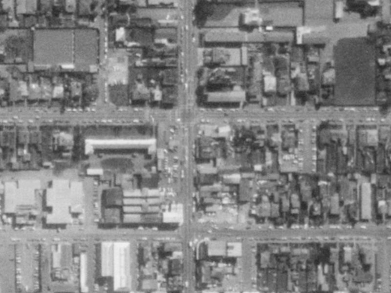 844 Colombo Street from the air, 1975-1979