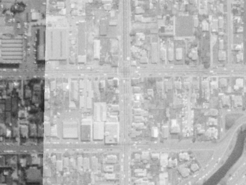 344 Madras Street from the air, 1975-1979