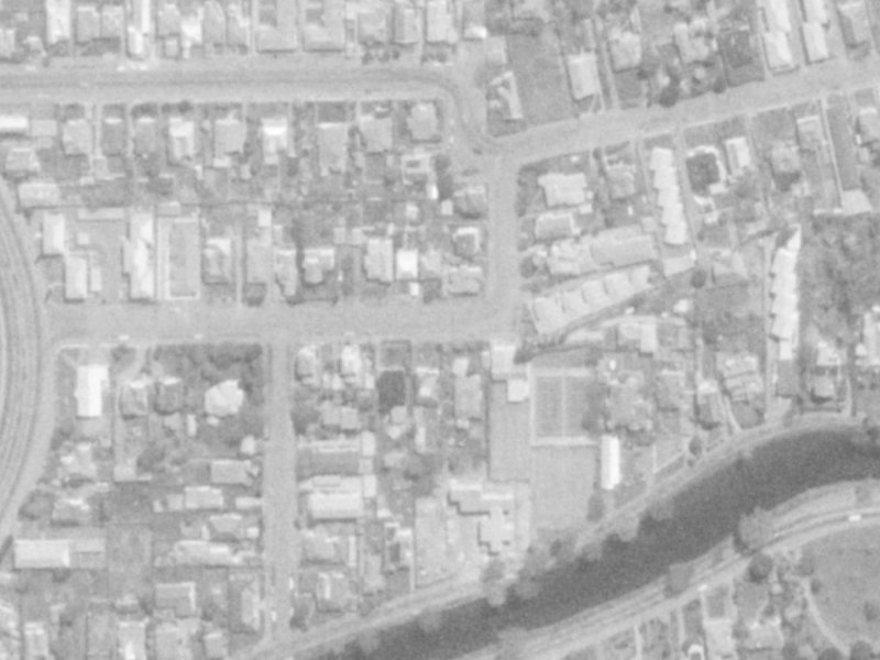 33 Harvey Terrace from the air, 1975-1979