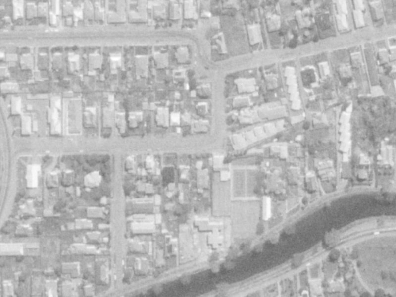 37 Harvey Terrace from the air, 1975-1979