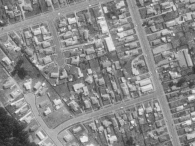 22A Cradock Street from the air, 1975-1979
