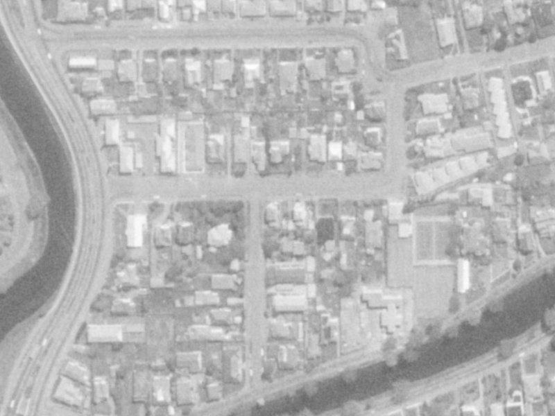 22 Harvey Terrace from the air, 1975-1979