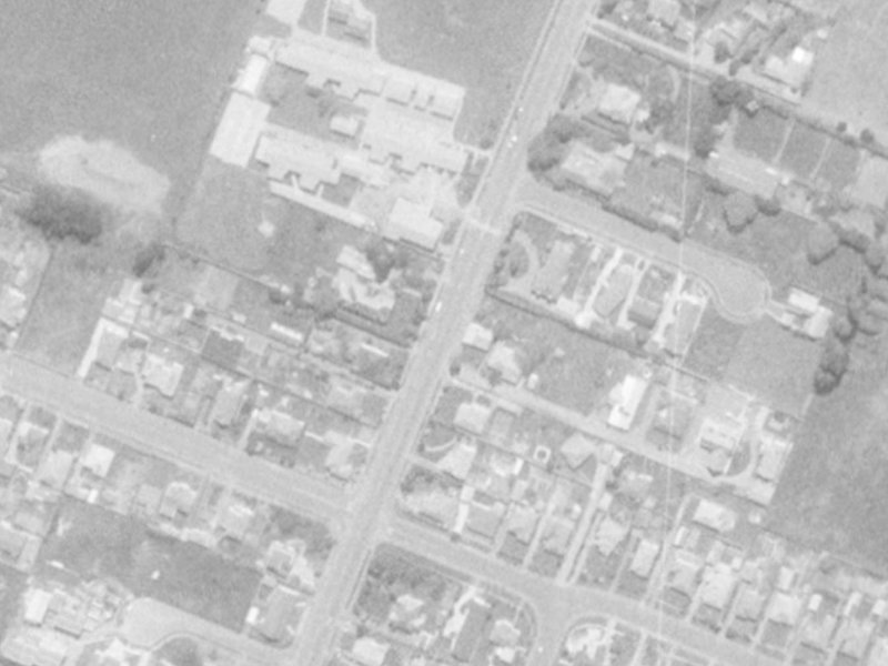 42A Avonhead Road from the air, 1975-1979