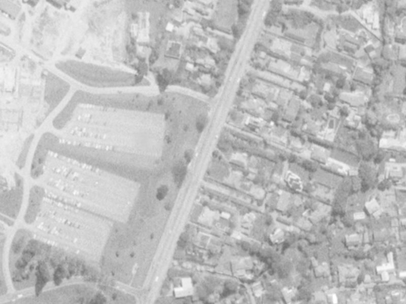 70A Clyde Road from the air, 1975-1979