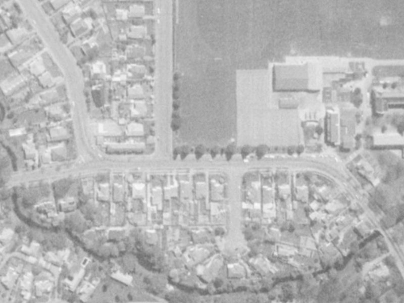 57 Kahu Road from the air, 1975-1979