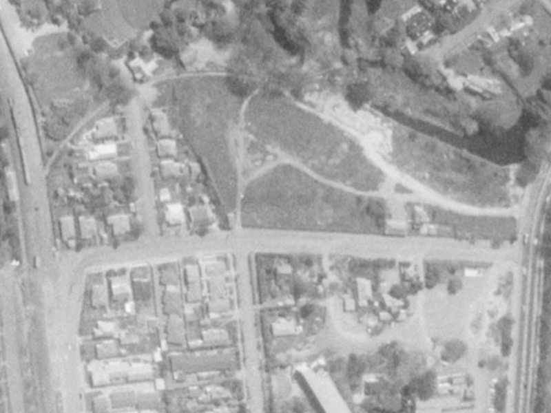 10F Matai Street East from the air, 1975-1979
