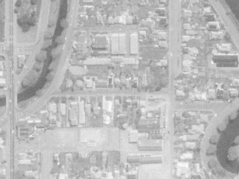 21 Hurley Street from the air, 1975-1979