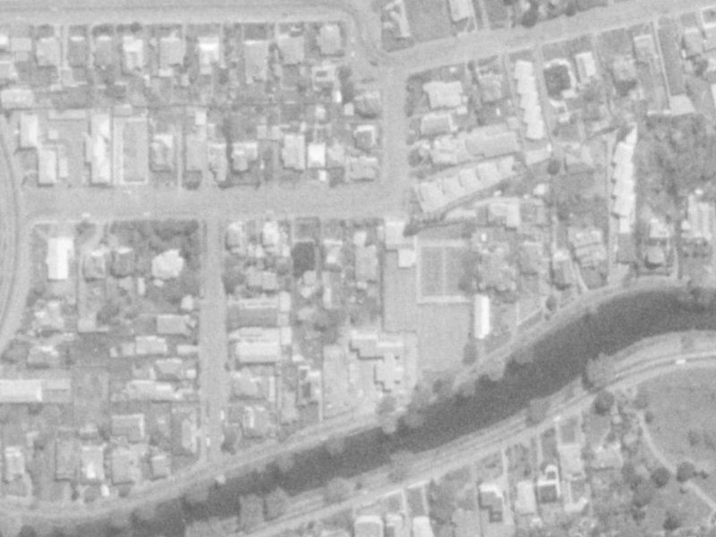 34 Harvey Terrace from the air, 1975-1979