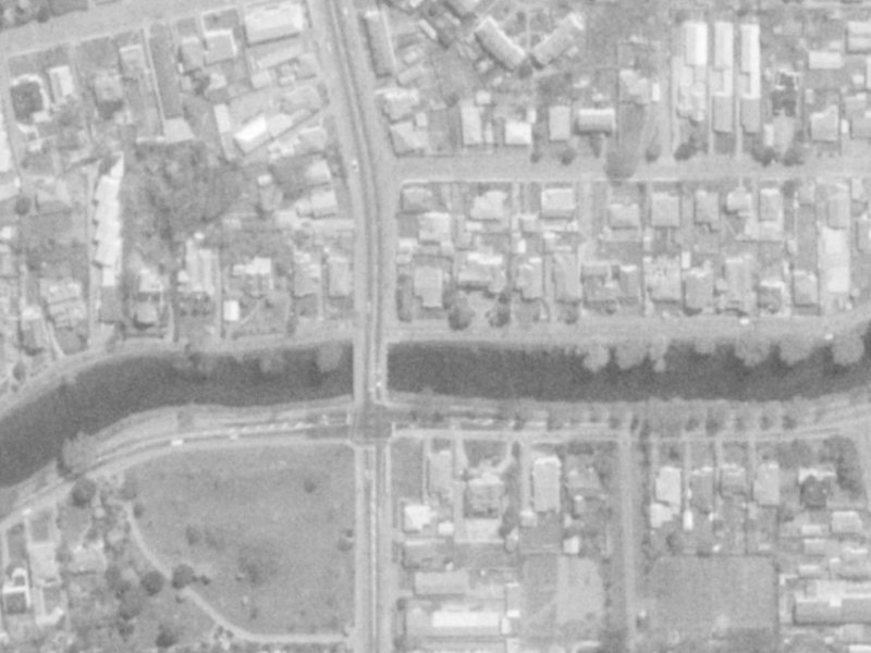 200 Stanmore Road from the air, 1975-1979