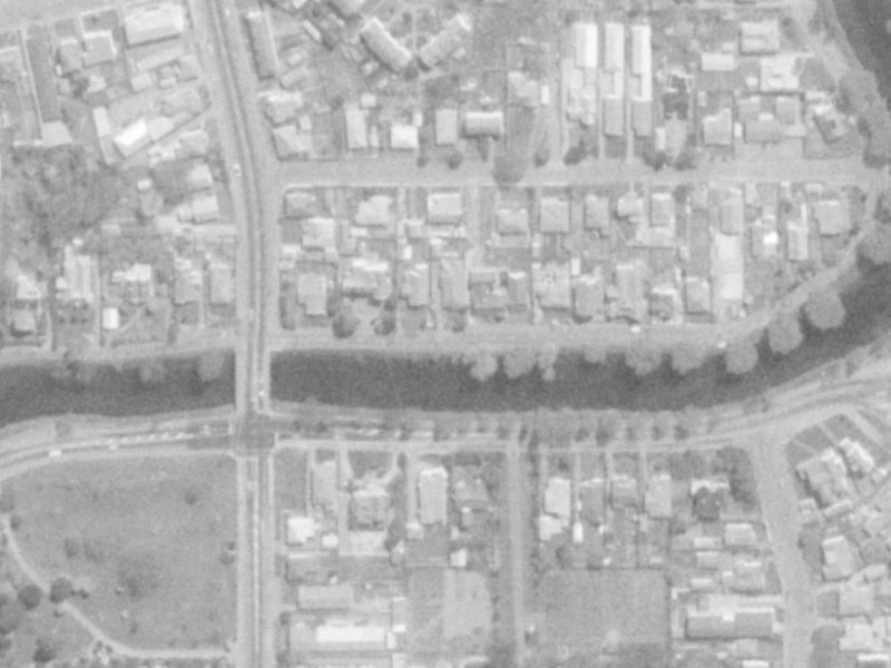 117 River Road from the air, 1975-1979