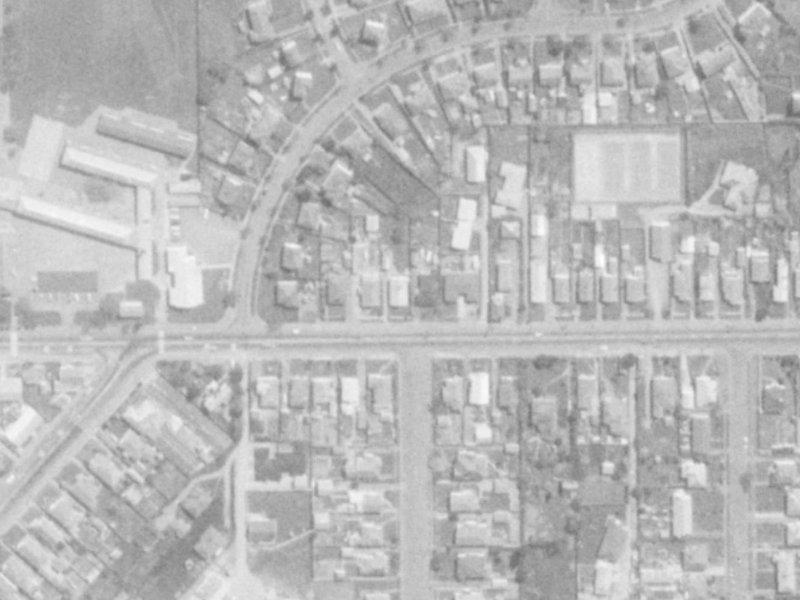 261A Woodham Road from the air, 1975-1979