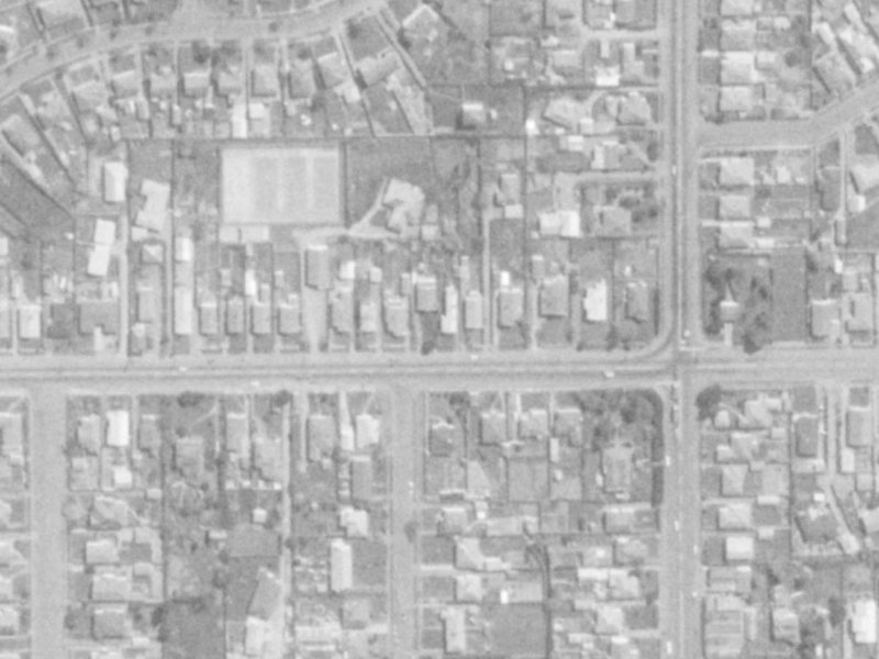 301 Woodham Road from the air, 1975-1979