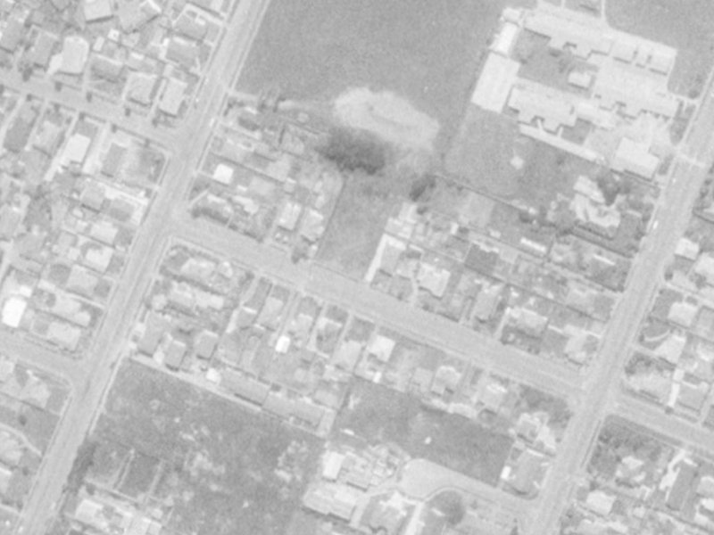 Wittys Road from the air, 1975-1979