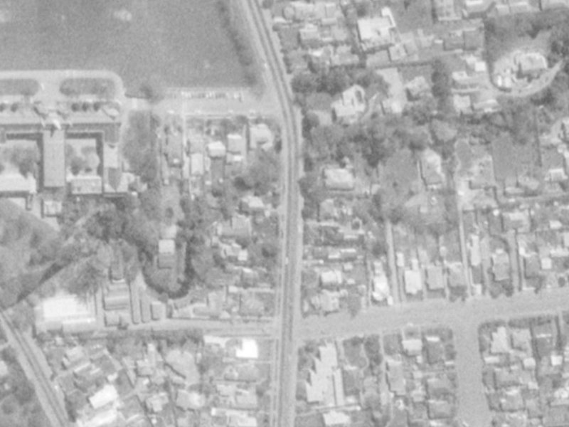 61 Straven Road from the air, 1975-1979