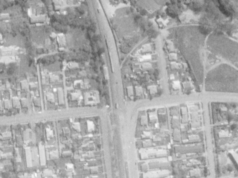 44 Matai St East from the air, 1975-1979