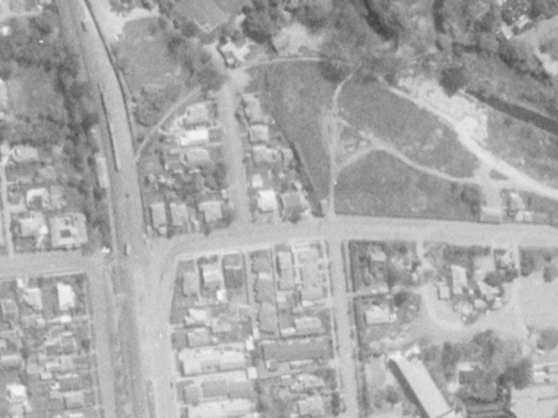 34 Matai St East from the air, 1975-1979