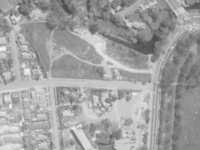 1-5 Matai Street East from the air, 1975-1979