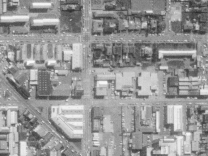338 Durham Street North from the air, 1975-1979