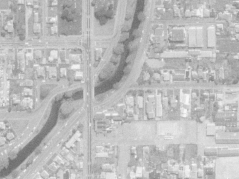 342 Oxford Terrace from the air, 1975-1979