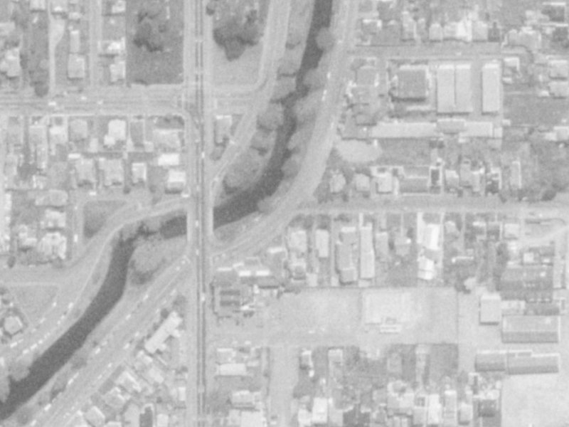 344 Oxford Terrace from the air, 1975-1979