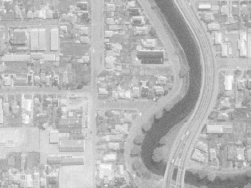 Rees Street from the air, 1975-1979