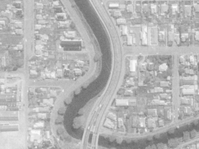 452 Oxford Terrace from the air, 1975-1979