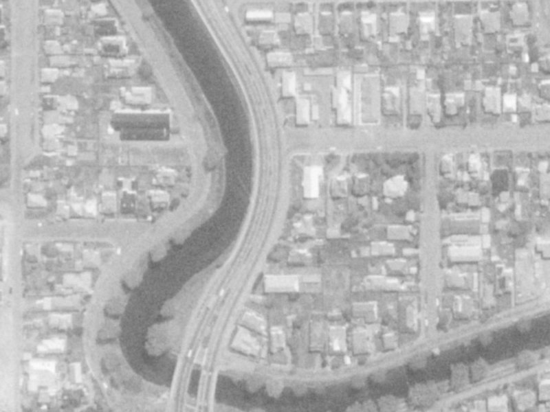 247 Fitzgerald Avenue from the air, 1975-1979