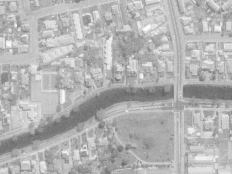 77 River Road from the air, 1975-1979