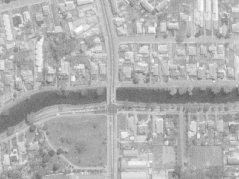 104 River Road from the air, 1975-1979