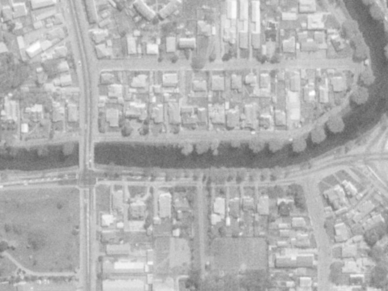 119 River Road from the air, 1975-1979