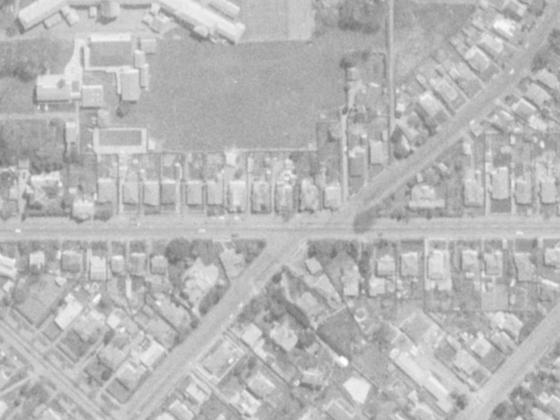 51 Woodham Road from the air, 1975-1979