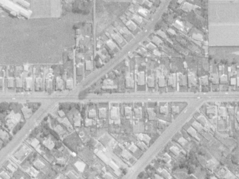 71E Woodham Road from the air, 1975-1979