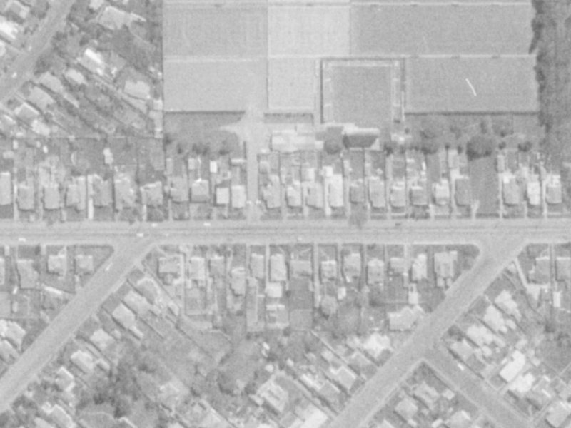 117 Woodham Road from the air, 1975-1979