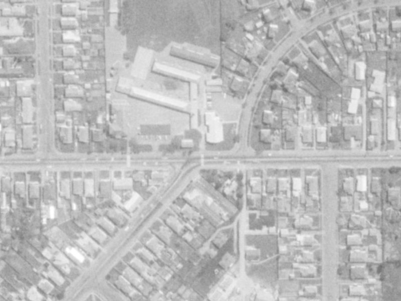 221C Woodham Road from the air, 1975-1979