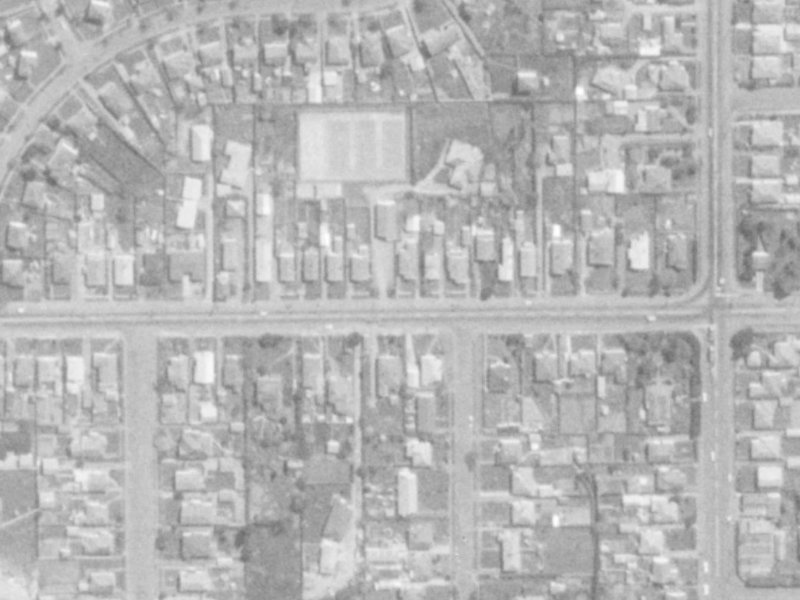 21 Woodham Courts from the air, 1975-1979