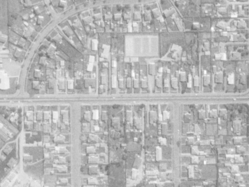 307A Woodham Road from the air, 1975-1979