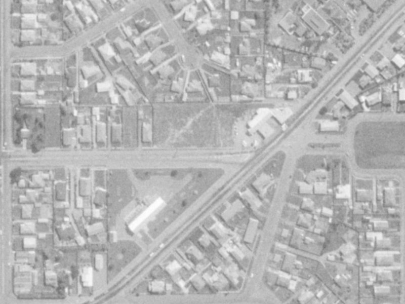 345 Woodham Road from the air, 1975-1979