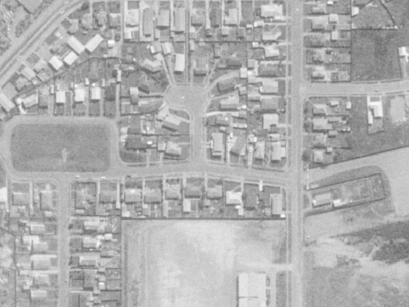 25 Nicholas Drive from the air, 1975-1979