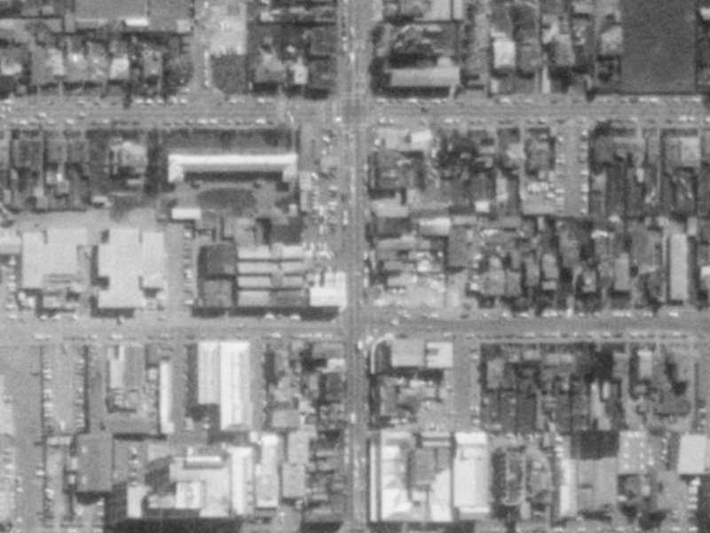 830A Colombo Street from the air, 1975-1979