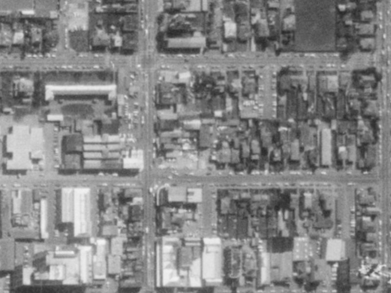 127 Peterborough Street from the air, 1975-1979