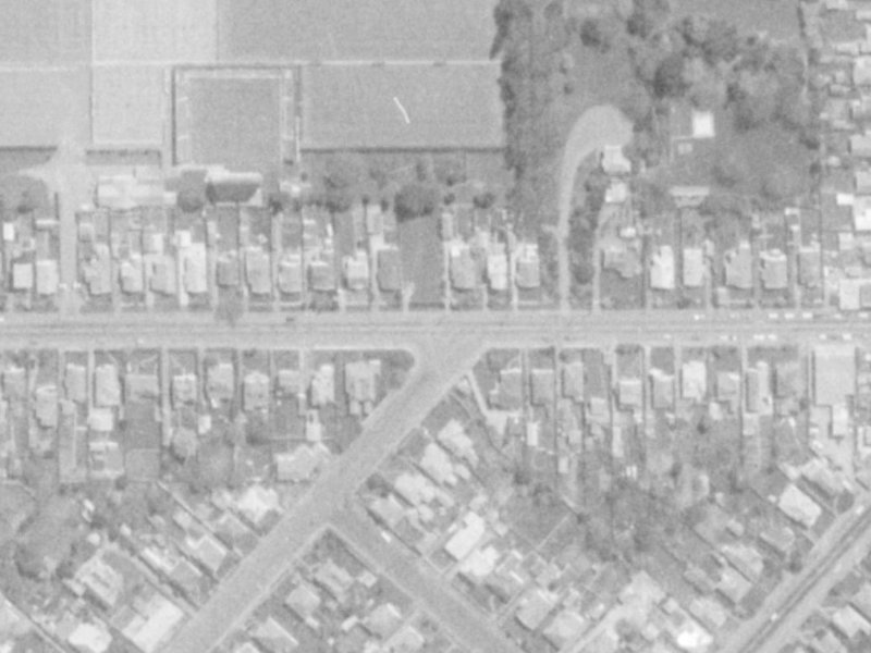 179 Tancred Street from the air, 1975-1979