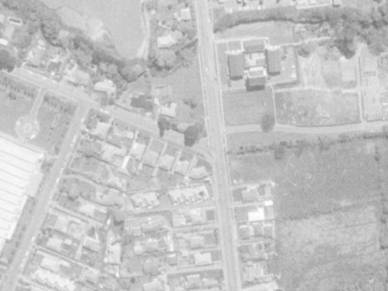 50 Athol Terrace from the air, 1975-1979