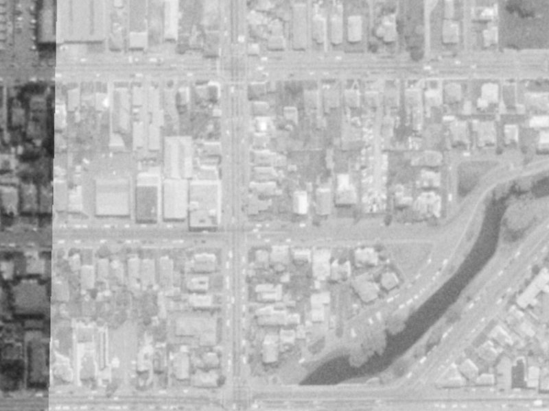 211 Peterborough Street from the air, 1975-1979