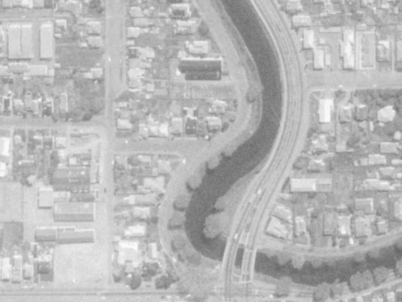 450-456 Oxford Terrace from the air, 1975-1979