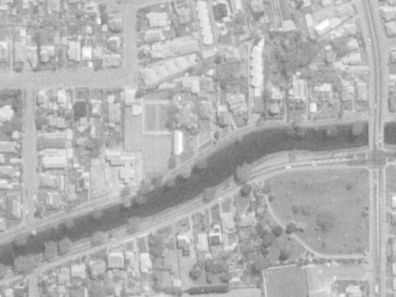 60 River Road from the air, 1975-1979