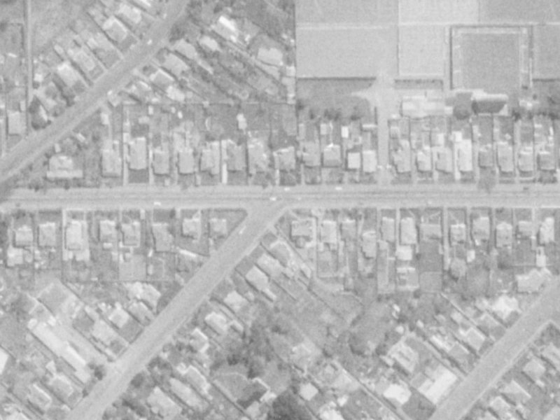 90 Woodham Road from the air, 1975-1979