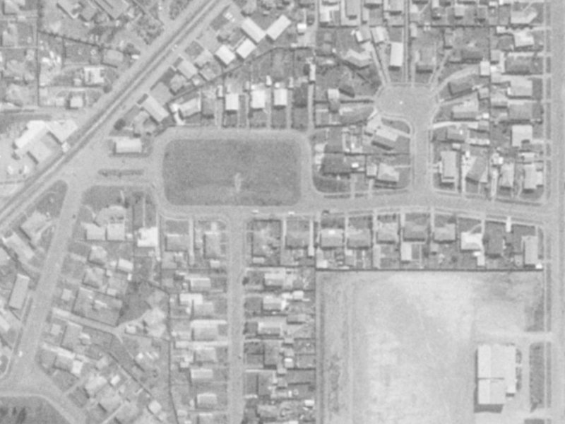 12E Nicholas Drive from the air, 1975-1979